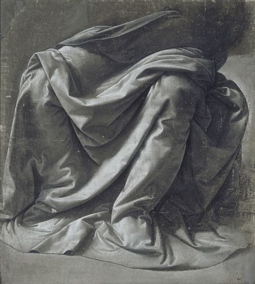Drapery study for a seated figure
