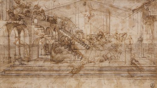 Preparatory study for the background of the Adoration of the Magi