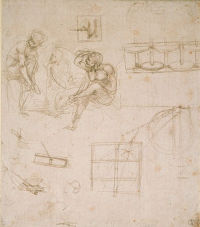 Studies of figures and of machinery