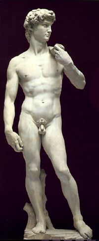 
<em>
David</em>, Michelangelo, 1504<br />
