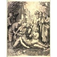 
<em>
The Lamentation over the Body of Christ</em>, after an engraving by Marcantonio Raimondi after a drawing
       by Raphael, 16th century
