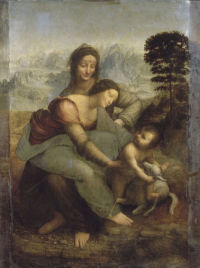 Madonna, Child, St Anne and a Lamb, Photo RMN - Â© Daniel Arnaudet
